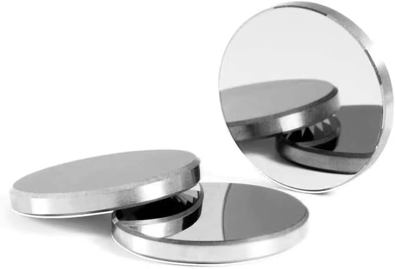 LD-Teemm Molybdenum Reflection Lens CO2 Laser Mirrors, 25mm Molybdenum (Mo) CO2 Lens, for CO2 Laser Engraving Cutting Machine, Diam: 25mm / 0.98", Thickness: 3mm/0.12", 3 Pcs/Pack