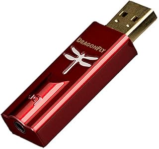 AudioQuest DragonFly DAC USB Digital Audio Converter - Red