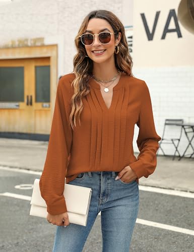 Image of Blooming Jelly Women's Long Sleeve Blouses Dressy Casual Business Work Tops