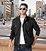 EKLENTSON Herren Übergangsjacke Frühling Cargo Jacke Sommerjacke mit Vielen Taschen (XL, Schwarz)