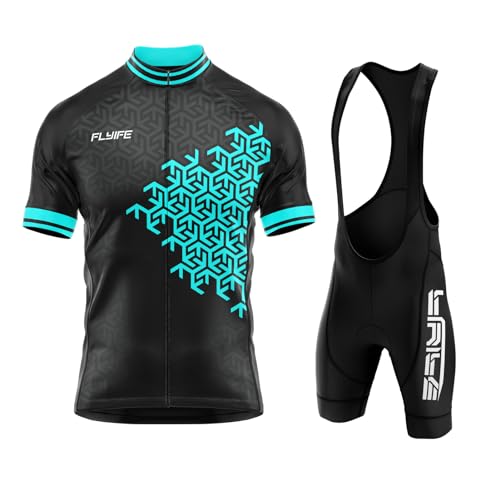 Maillot cycliste à manches courtes avec coussinets haut de gamme
