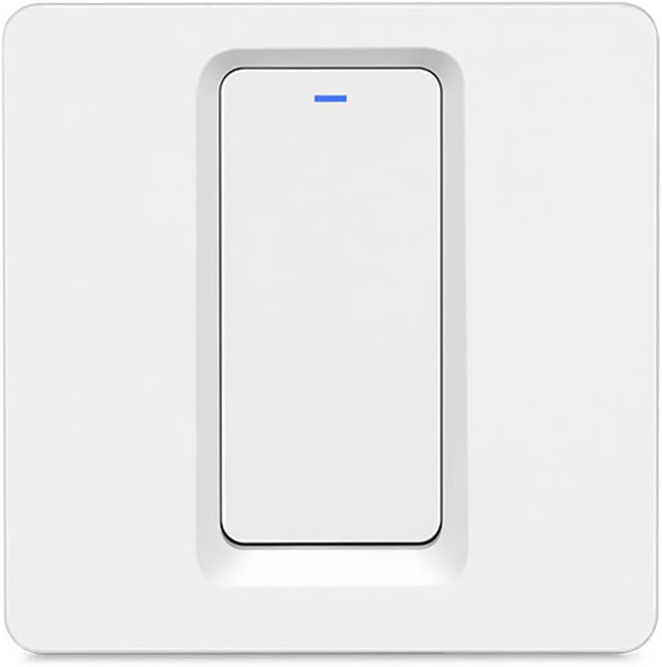 ZMIN Tuya WiFi Smart Light Switch EU Push Button Panel Wall Switch 1/2/3 Gang Work with Voice Control Smart Life App 1 Gang