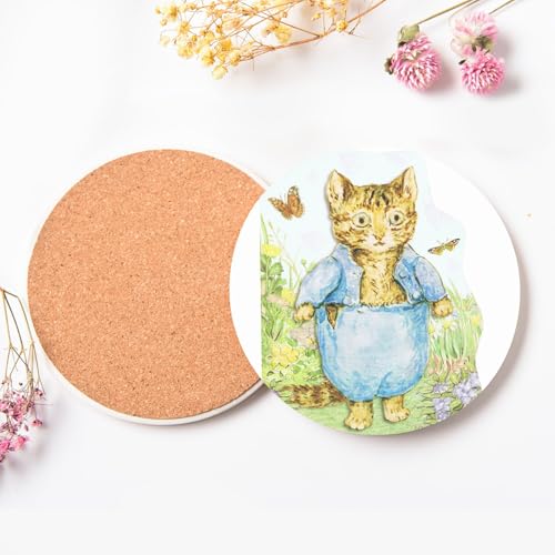 Sous-verre céramique Beatrix Potter Tom Chaton cadeau naissance - 4