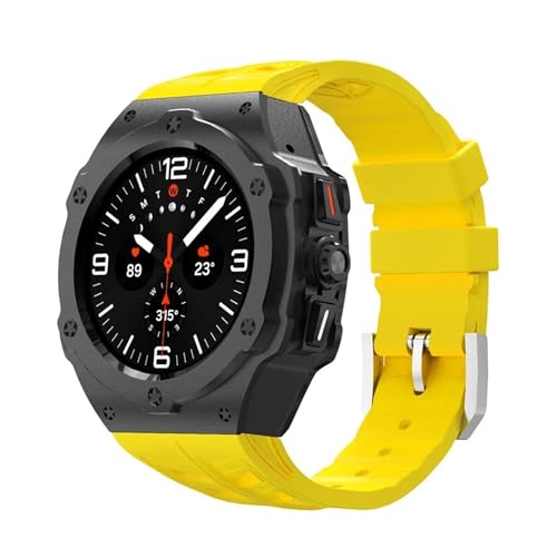 Bracelet silicone Samsung Galaxy Watch Ultra 47mm et boîtier acier antichoc haute précision