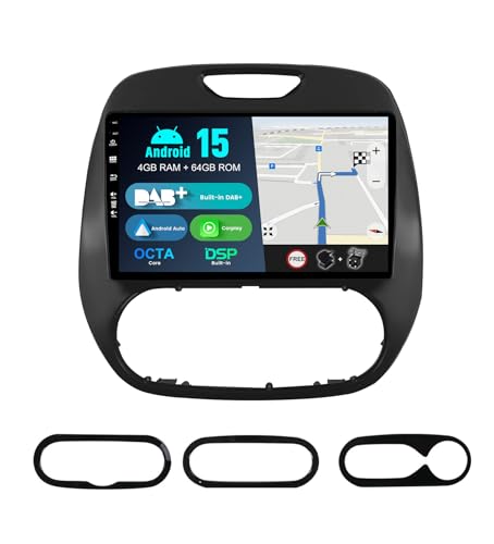 Autoradio GPS pour Renault Captur avec Android Auto sans fil pour vos trajets en famille