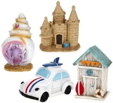 Miniature Garden Figurines - Fairy Garden Kit - Miniature Garden Buildings, Structures, Figures, & Accessories Beachy Garden Gnomes #TOP3