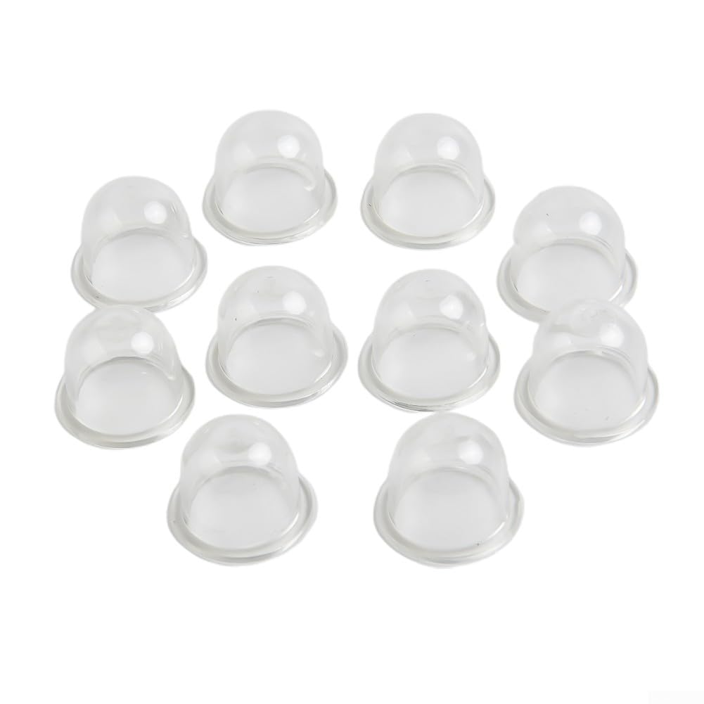 Transparent Fuel for PRIMER Bulb Pump 19mm for Petrol Chainsaws Hedge Trimmers for STRIMMERS Brushcutters for Outdoor Power Equipment Replacement Part Plastic Material(10pcs)