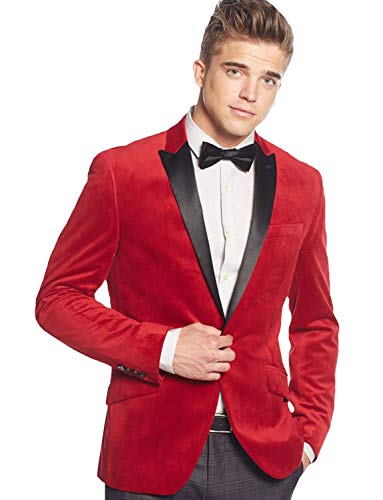 Blazer en velours côtelé doux veste homme à revers de pointe avec coupe structurée