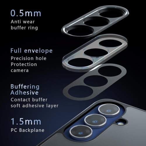 Image of Matte PC+TPU Back Cover Case for Samsung Galaxy S26 5G | Anti-Fingerprint, 2.4m Drop Protection, Airbag Corners, Skin-Friendly Feel, Camera Protection