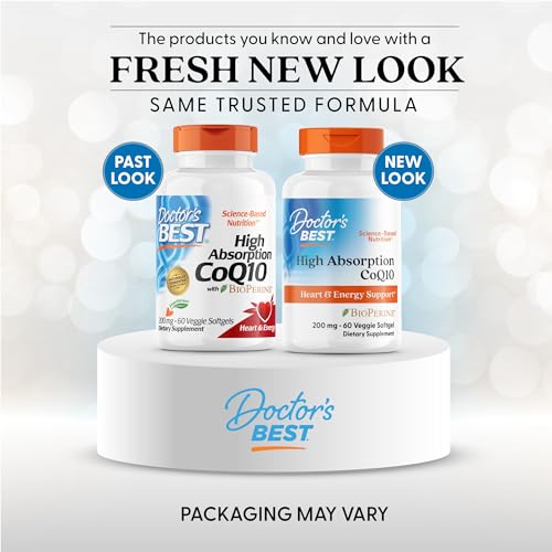 Image of Doctor's Best High Absorption COQ10 with Bioperine 200 mg 60 Softgels