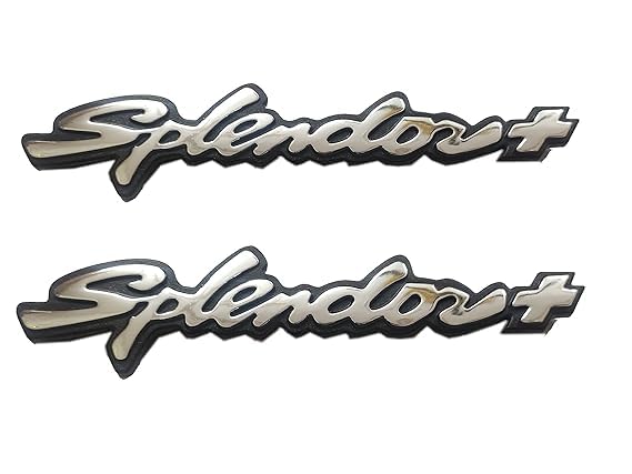 3D Chrome Plated Both Sides Monogram Compatible for Hero Splendor Plus-image-27