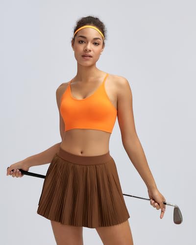 Image of RUNNING GIRL Sports Bras for Women,Sexy Crisscross Back Seamless Supportive Sports Bra Medium Support with Removable Pads
