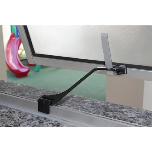 KLYPO MAX Limitador e Trava da Abertura de Janela Basculante Preto 18 cm