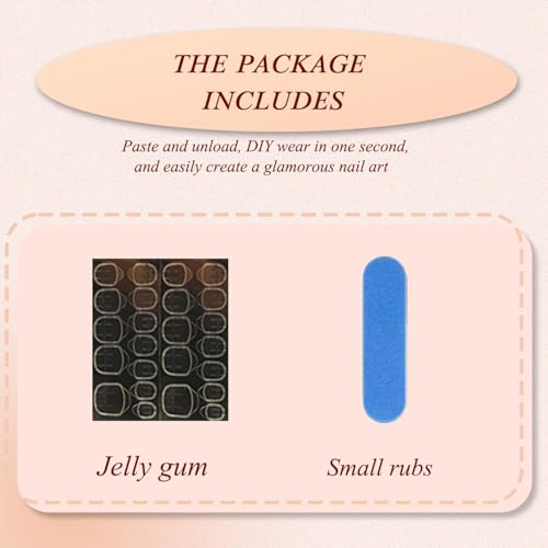 Short Square Press-On Nails - Nude Pink Mirror Gloss Finish - Easy DIY Fake Nails with Pre-Cut Precision & Custom Fit - Includes Tool Stickers Kit for Women - Image 5