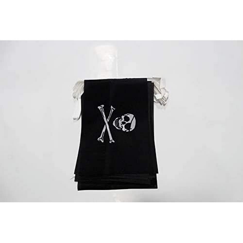 AZ FLAG Pirate Regular Bunting 20 ft 20 flags Light Polyester