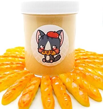 French Baguette Bread Handmade Scented Butter Slime 4oz - Hoshimi Slimes