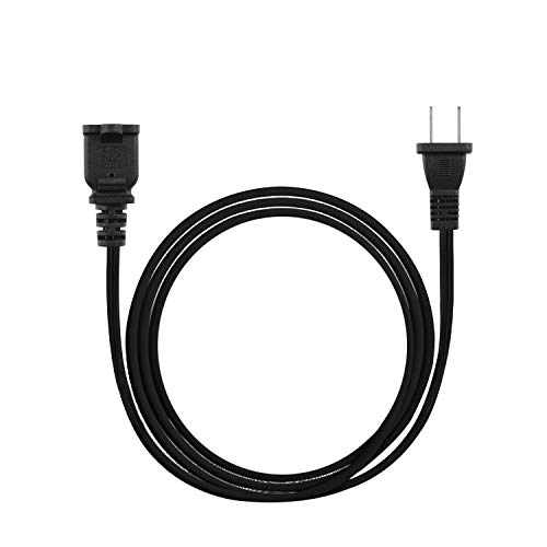 Vseer Polarized 2-Prong Male-Female Extension Power Cord Cable, Outlet Extension Cable Cord Us Ac 2-Prong Male/Female Power Cable 13A/125V,Nema 1-15P To 1-15R Cable Polarity (6Ft) #TOP5