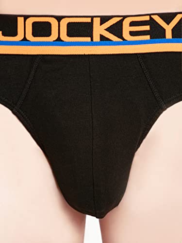 Image of Jockey FP02 Men's Super Combed Cotton Rib Solid Brief with Ultrasoft Waistband (Pack of 2)