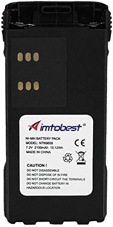 Aimtobest NTN9858C 2100mAh Ni-MH Battery Compatible for Motorola Radio XTS2500 XTS1500 PR1500 MT1500 NTN9858 NTN9815 (OEM Without IMPRES funtion)