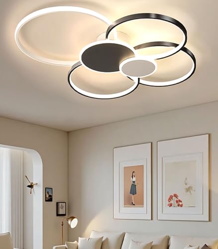 Suspension LED moderne avec éclairage intelligent ajustable pour le salon