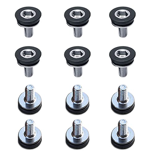 ONIPAX Bike Hex Crank Arm Bolts 8mm x 15mm Pack of 12