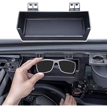 TOPINSTALL Sun Visor Sunglass Holder Compatible with 2021-2026 Ford Bronco 2/4 Door, Glasses Box Card Storage Organizer Interior Accessories 1 Pack BlackNot for Sport Model