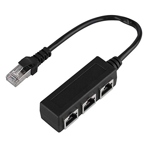 Cable divisor Ethernet extensor 1 macho a 3 hembras miniatura 6