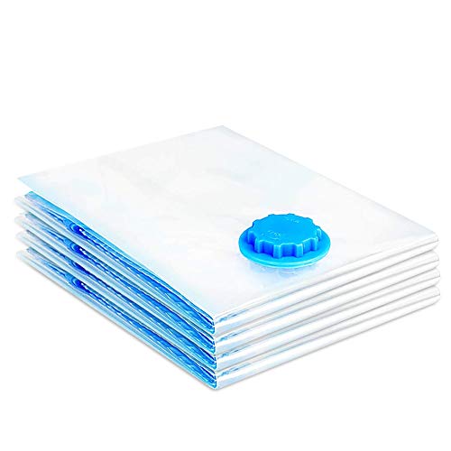 LIVIVO Premium 50x70cm Medium Vacuum Storage Bags – Airtight and Waterproof Space Saving Compression Pouches - Store Clothing, Duvets, Bedding, Pillows, Curtains & More (Pack of 8)