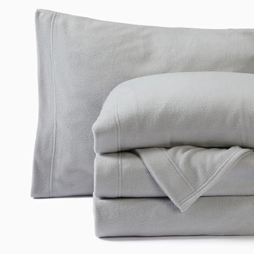 Springtree Home Polar Fleece Sheets Set With Deep Pockets | King Size Ultra Soft Micro Fleece | Classic Plush Cozy Sheets for Ultimate Comfort
