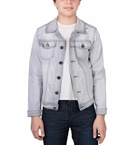 Image of X RAY Boys & Kids Denim Jean Jacket, 100% Cotton & Cotton Flex Washed Fall Outerwear Trucker Casual Jacket for Boys
