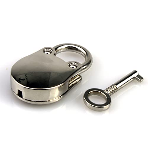 Image of 1PCS Vintage Mini Bear Padlock Key Lock Antique Style Small Key Lock (Silver)