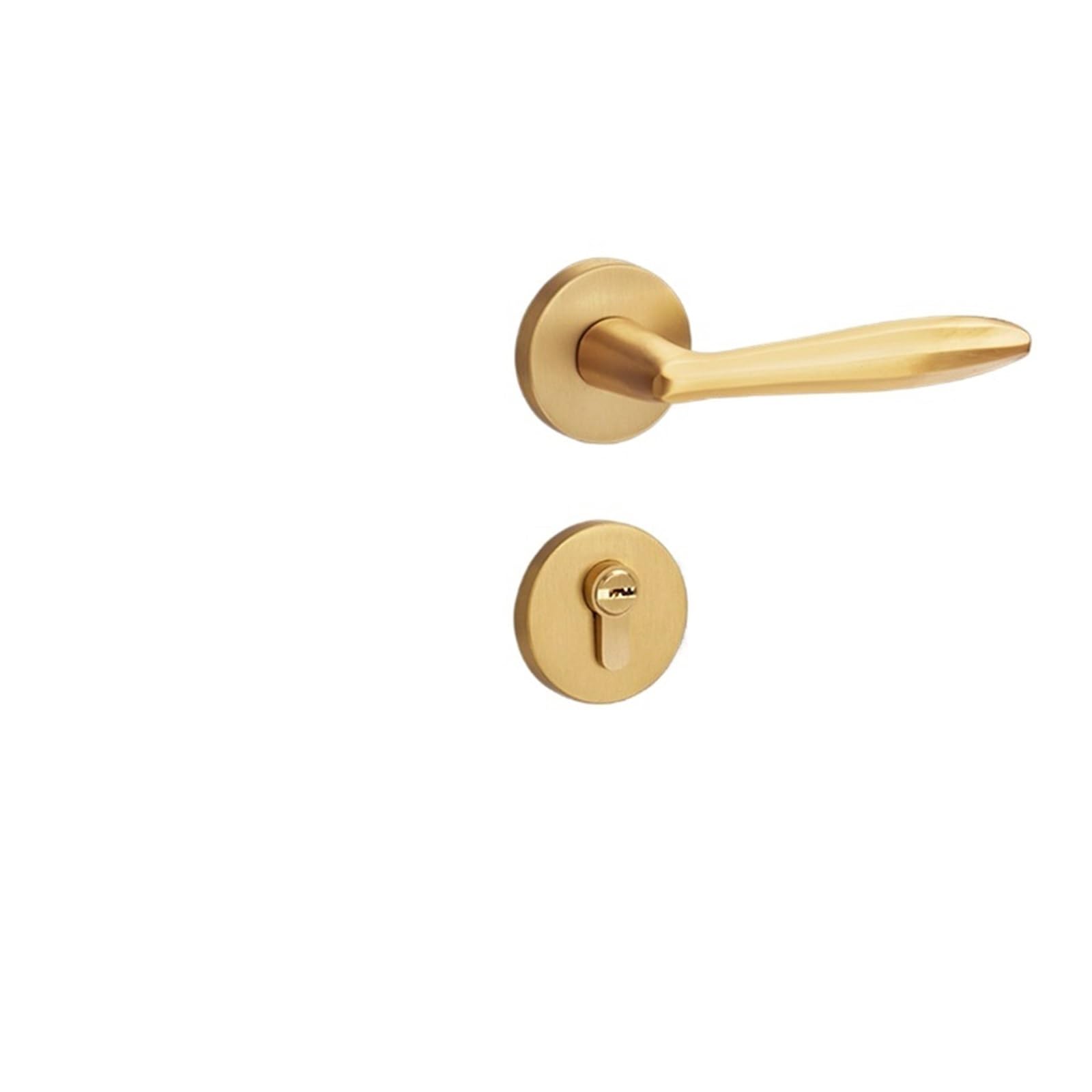 Aepqbgqj One Color Pure Copper Door Lock Silent Thickened Bedroom Solid Interior