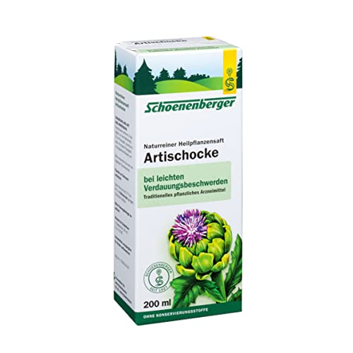 Schoenenberger - Artischocke naturreiner Heilpflanzensaft - 1x 200 ml Glasflasche - freiverkäufliches Arzneimittel - bei leichten Verdauungsbeschwerden - verbessert die Fettverdauung – Bild 4