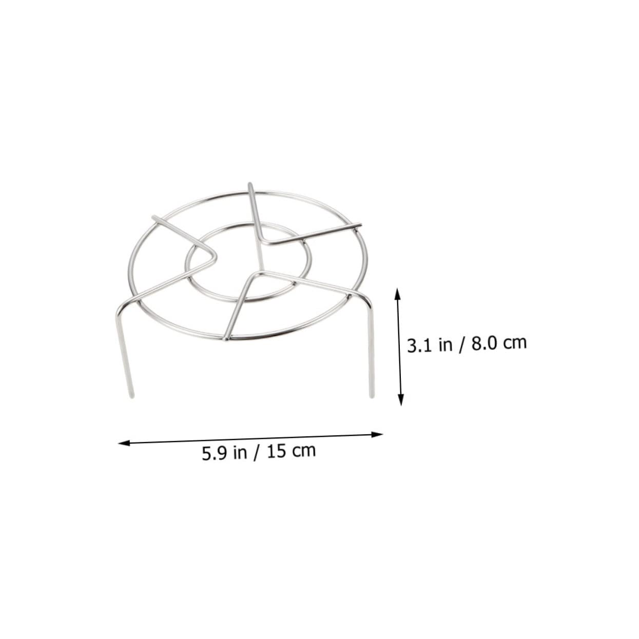 HEMOTON 3pezzi Supporto Per Cottura Acciaio Inossidabile Vassoio Antiscivolo Per Cottura Al Vapore Accessorio Cucina e Facile Da Pulire