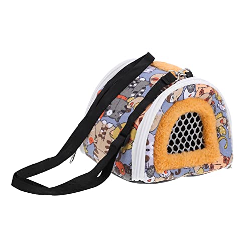 HOLIDYOYO 1pc Portable Hamster Carrying Bag Breathable Handbag for Animals Lightweight Travel Pouch for Guinea Pig Rat Hedgehog Squirrel Outdoor Pet Carrier