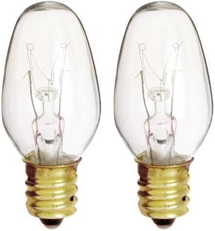 Satco S3791 - Bombilla de luz nocturna 7C7 (120 V, 2 tarjetas, 7 vatios, 2 unidades)