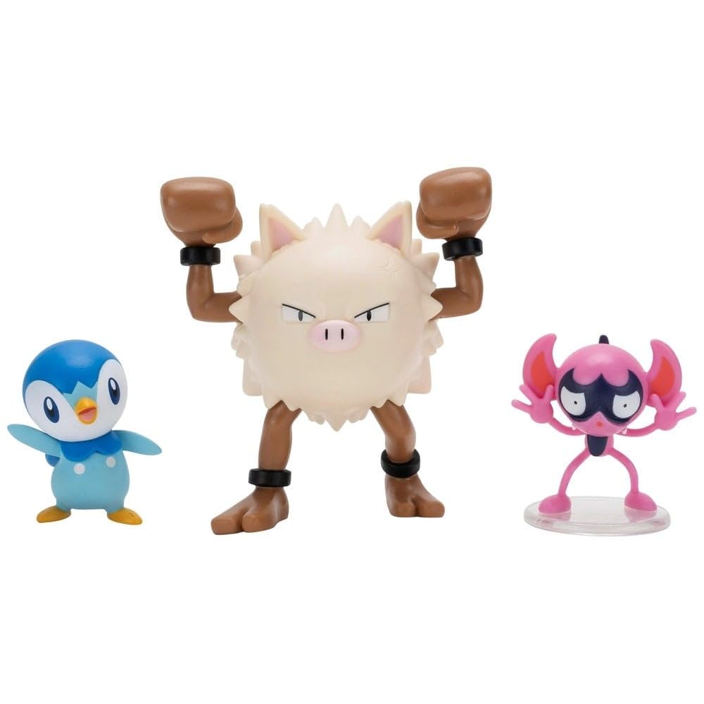 Pokémon PKW4088 Battle Figure Set - Bähmon, Plinfa, Rasaff, Official Figure Set, Multicoloured, 5 cm, 7.5 cm - Image 2