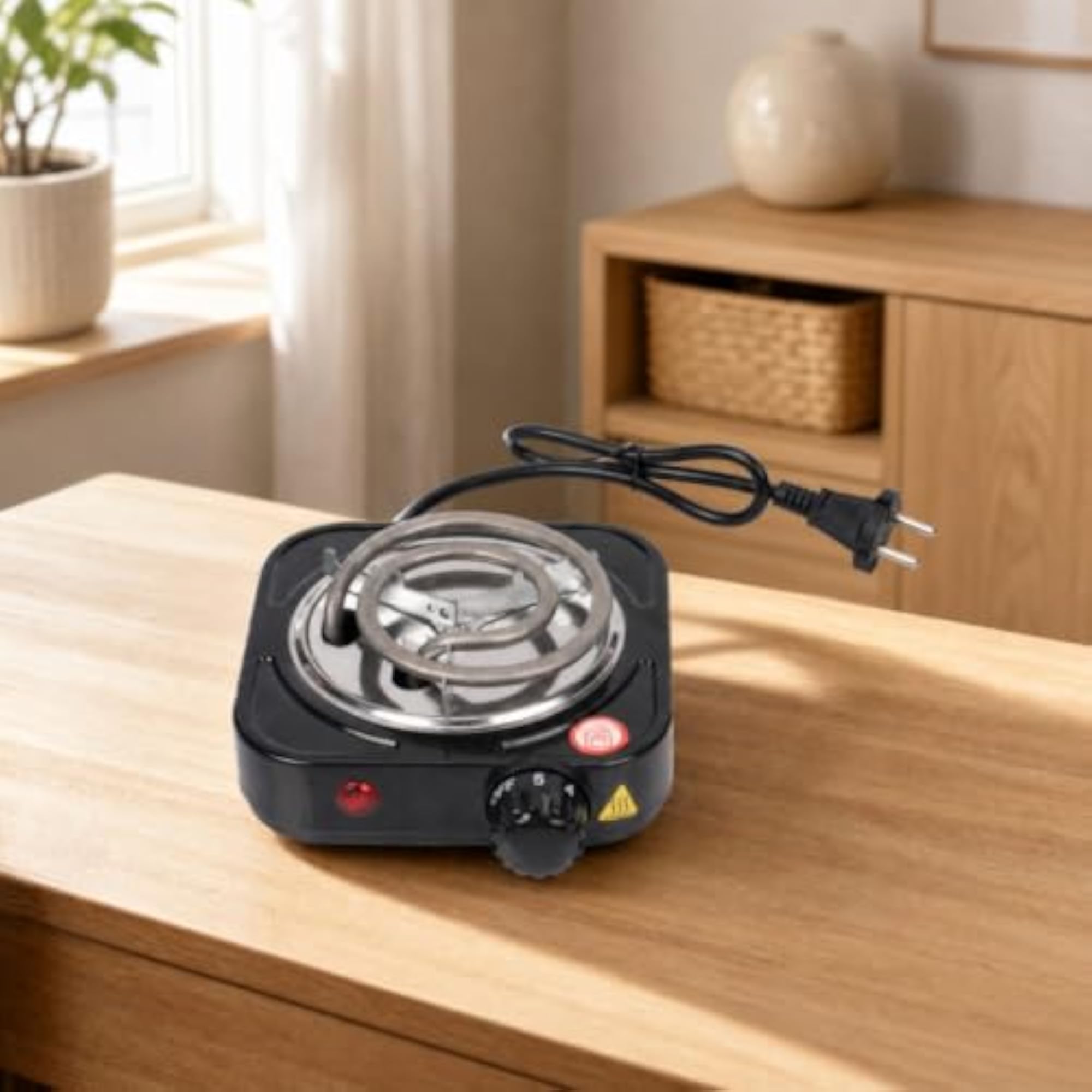 220V Compact Electric Hot Plate with Temperature Control