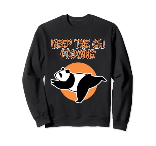 Mantén el chi fluyendo con Panda para hombres y mujeres - Tai Chi Sudadera