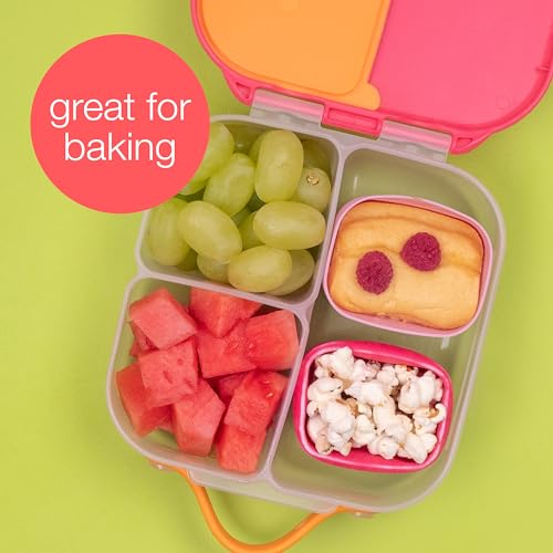 b.box Silicone Snack Cups, Reusable Food Meal Prep Storage Containers with Lids, Oven, Microwave, Freezer, Dishwasher Safe, Fits in Lunchbox, 150 ml Base, 170 ml Lid, Child ASIN - Image 5