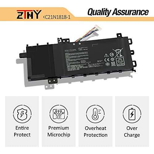 Zthy 32Wh C21N1818-1 Battery Replacement For Asus Vivobook 15 F512Da F512Fa F512Ja F512Fb F512Fj F512Ua X512Da X512Fa X512Fb X512Jf X512Jp X512Dk R564Da R564Fa R564Ja K512Fa S512Fa S512Dk S512Fb 7.7V #TOP5