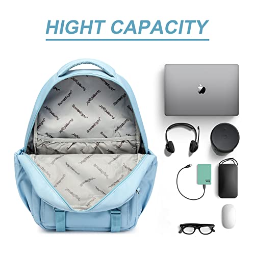 Sun Eight Backpack For Kids,Backpacks For School Light Backpack Suitable For Over 6 Years Old(Blue) #TOP4