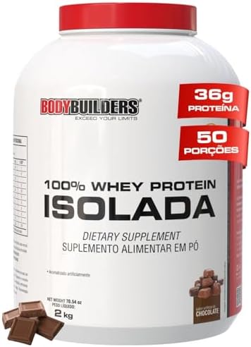 Whey Protein 100% Isolada Chocolate 2kg - Bodybuilders