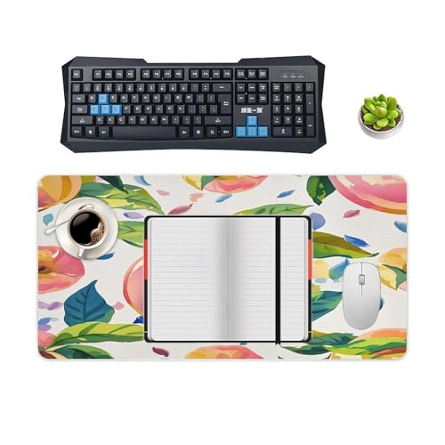 Colorful Peach Watercolor Pad Mouse Grande Antideslizante miniatura 4