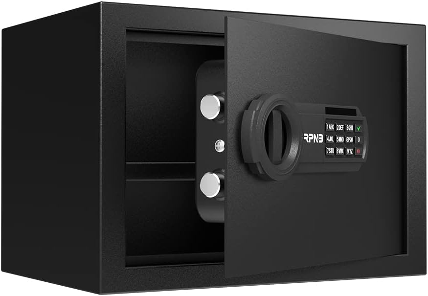 RPNB Deluxe Safe and Lock Box, Money Box, Digital Keypad Safe Box