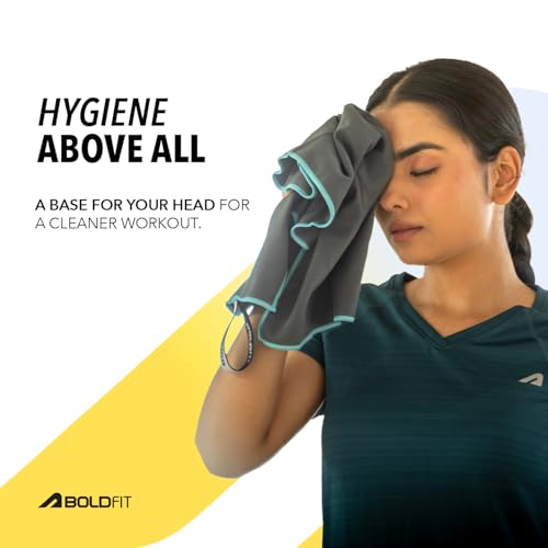 Image of Boldfit Microfiber Gym Towel for Men & Women Ultra Soft for Face Thin Quick Drying Lightweight Towel for Gym, Spa, Swimming, Sweat Absorbent for Men & Women Ultra Super Soft Lightweight Quick Drying