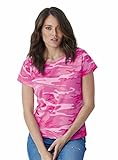 CODE FIVE™ Ladies' Classic Fit 100% Combed Ringspun Cotton Camouflage Crew Neck Short Sleeve Tee