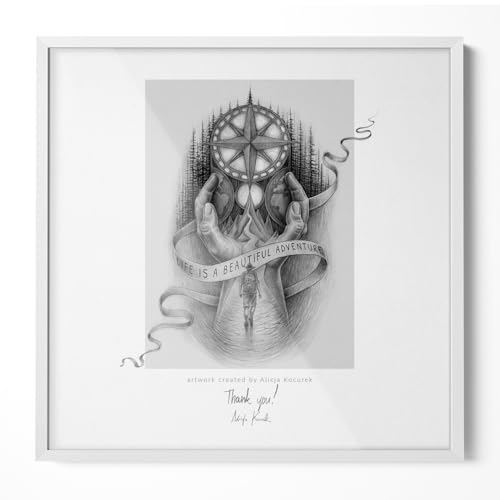 Marco Cuadrado para Póster Blanco 50x50 cm Vidrio Acrílico Irrompible Duradero Fácil de Colgar Montaje en Pared Elegante Diseño Marco de Plástico di Alta Qualità Decoracion Hogar Vertical y Horizontal