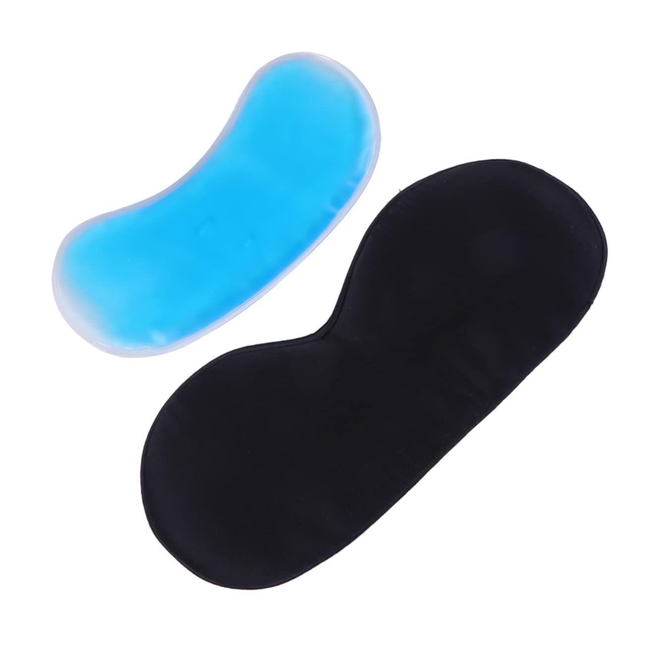 minkissy 3stücke Schlafmaske Aus Seide Mit Verstellbarem Kopfband Lichtundurchlässige Augenmaske Für Erholsamen Schlaf Für Reisen Und Zuhause Schwarz