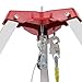 Confined Space Tripod, 1200/1800/2600 lbs Sewer Rescue Tripod Manual Rescue Tripod with Fall Arrester&Storage Bags Confined Space Kit for Traditional Confined Spaces (2600Lbs 5.2-8ft)